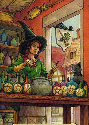 Lá Eight of Pentacles – Everyday Witch Tarot