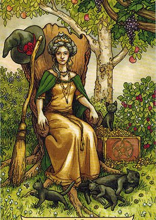 Lá Queen of Pentacles – Everyday Witch Tarot