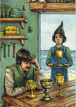Lá Four of Cups – Everyday Witch Tarot