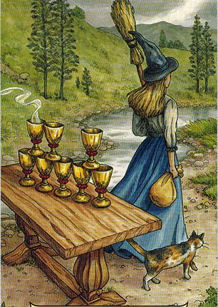Lá Eight of Cups – Everyday Witch Tarot