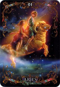 Lá 01. Aries - Astrology Oracle Cards 1