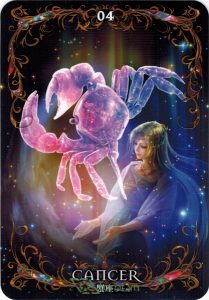 Lá 04. Cancer – Astrology Oracle Cards 1