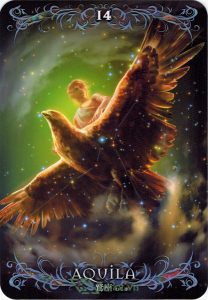 Lá 14. Aquila – Astrology Oracle Cards 1