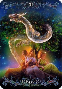 Lá 31. Draco – Astrology Oracle Cards 1
