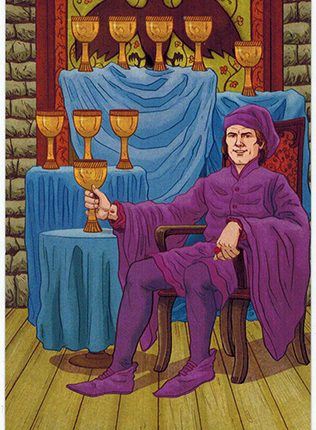Lá Nine of Cups – Llewellyn’s Classic Tarot