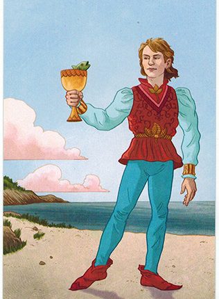 Lá Page of Cups – Llewellyn’s Classic Tarot