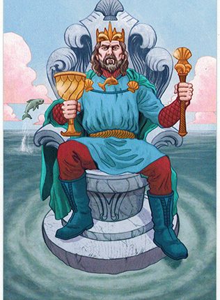 Lá King of Cups – Llewellyn’s Classic Tarot