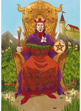 Lá King of Pentacles – Llewellyn’s Classic Tarot
