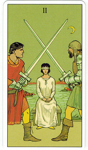 Ý nghĩa lá Two of Swords trong bộ bài After Tarot
