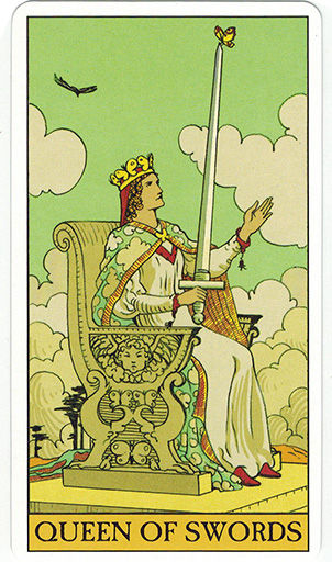 Ý nghĩa lá Queen of Swords trong bộ bài After Tarot