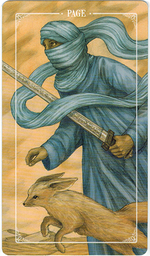 Ý nghĩa lá Page of Swords trong bộ bài Ostara Tarot