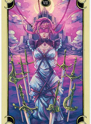Lá Eight of Swords – Mystical Manga Tarot