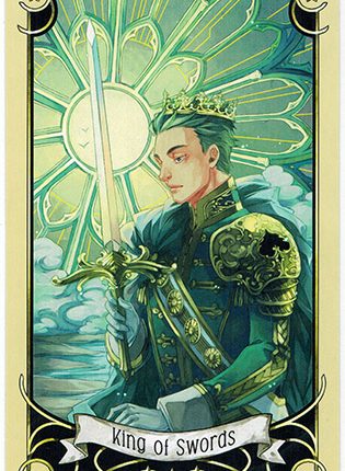 Lá King of Swords – Mystical Manga Tarot