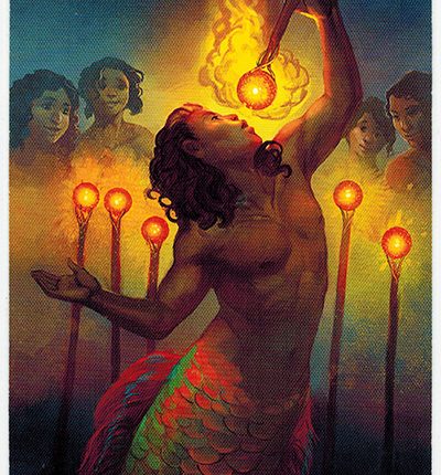 Mermaid Tarot – 6 of Wands