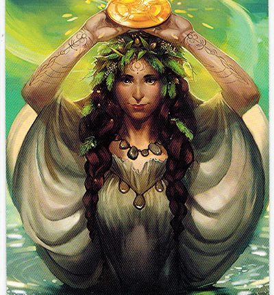 Mermaid Tarot – Queen of Pentacles