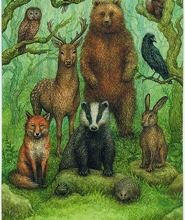 Forest Of Enchantment Tarot – The Council of Animals