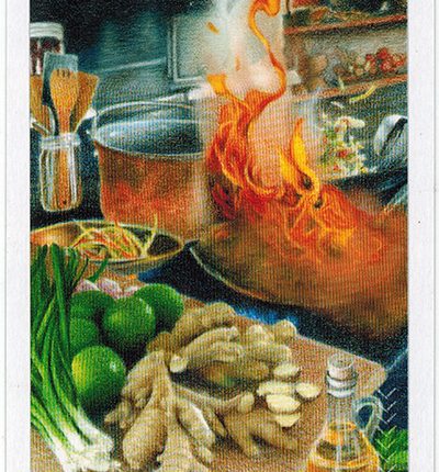 The Herbcrafter’s Tarot – Eight Of Fire